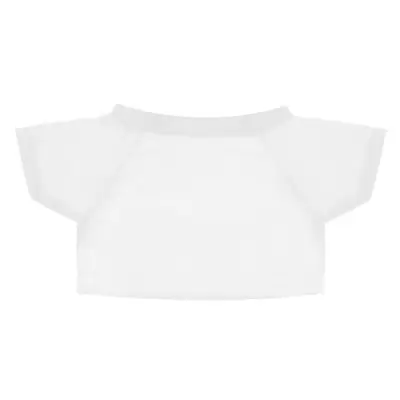 Miodowy miś z białą koszulką pod nadruk