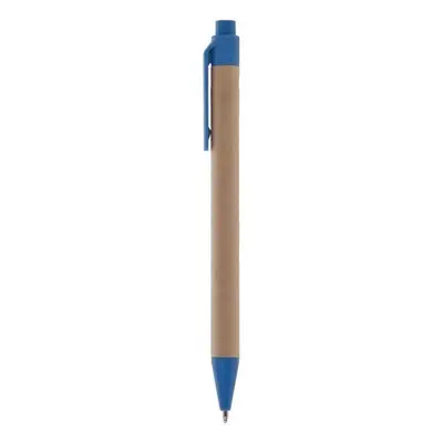 Notatnik w linie z długopisem - niebieski