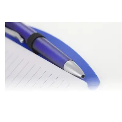 Notes / notatnik A6 w linie dołączony długopis - granatowy