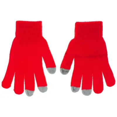 Rękawiczki do obsługi ekranów - czerwone