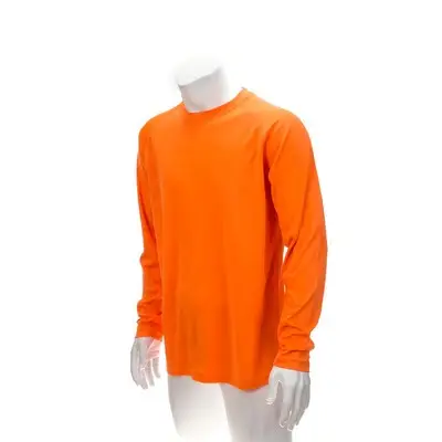 Bluza z długim rękawem kolor pomarańczowy - M