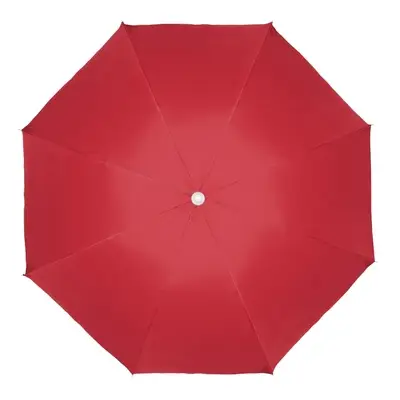 Czerwony parasol plażowy
