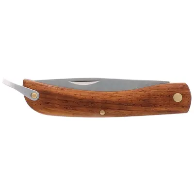 Nóż składany z drewnianym uchwytem