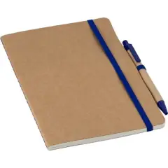 Notatnik A5 z długopisem kolor błękitny