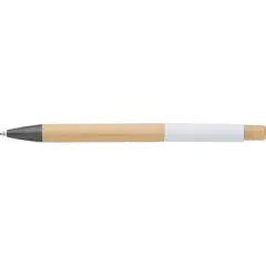 Bambusowy długopis kolor biały