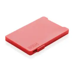 Etui na karty kredytowe, ochrona RFID - kolor czerwony
