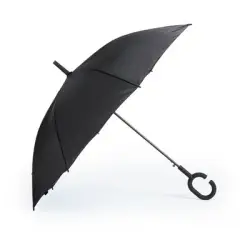 Wiatroodporny parasol z rączką w kształcie C