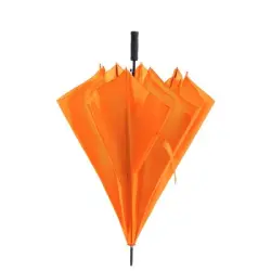 Duży wiatroodporny parasol automatyczny - kolor pomarańczowy