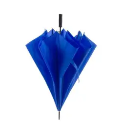 Duży wiatroodporny parasol automatyczny - kolor niebieski