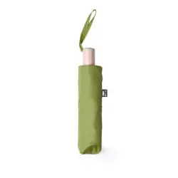 Wiatroodporny parasol manualny RPET, składany kolor zielony