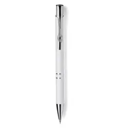Długopis z klipem w kształcie strzały - biały
