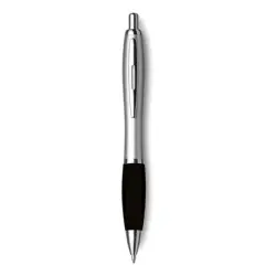 Długopis z gumowanym uchwytem - czarny