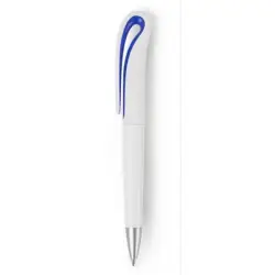 Niebieski długopis z klipem w kształcie łabędzia