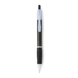 Długopis z dopasowanym gumowym uchwytem - czarny