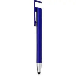 Długopis touch pen stojak na telefon - granatowy