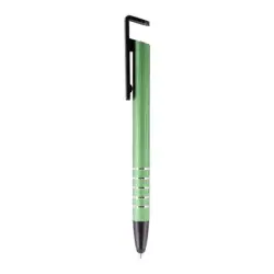 Długopis i touch pen z podpórką na telefon - zielony