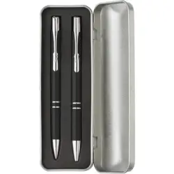 Zestaw piśmienny -  długopis i ołówek mechaniczny - czarny