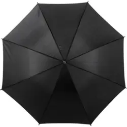Czarny parasol automatyczny z metalowym trzonem