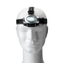 Latarka na głowę 8 LED - kolor srebrny