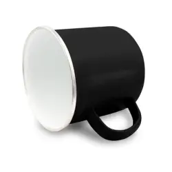 Emaliowany kubek 360 ml kolor czarny