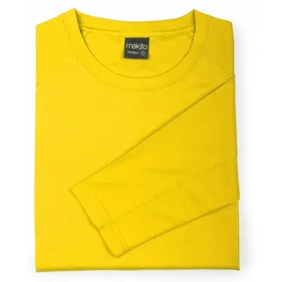 Bluza z długim rękawem kolor żółty S