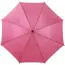 Różowy automatyczny parasol z drewnianą rączką