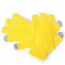 Rękawiczki z gumowanymi końcówkami - żółte