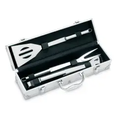Asador - Aluminiowa walizka do barbecue - Kolor srebrny