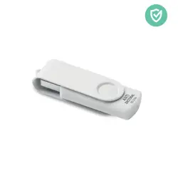 Antybakteryjne USB 16 GB TECH CLEAN - kolor biały