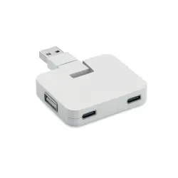 SQUARE-C 4-portowy USB kolor biały