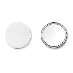 Lusterko button  MIRROR - kolor srebrny matowy