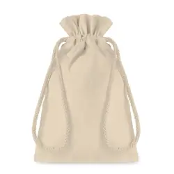 Mała bawełniana torba  TASKE SMALL - kolor beżowy