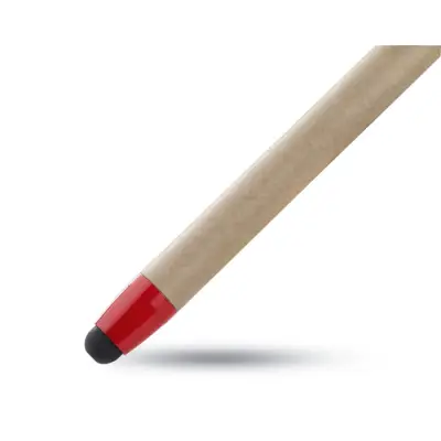 Recytouch - Dotykowy długopis z recyklingu - Kolor czerwony