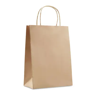 Paper Medium - Paprierowa torebka ozdobna śre - Kolor beżowy