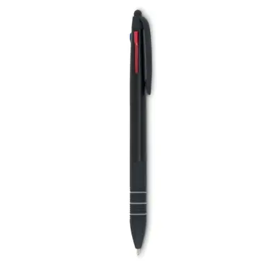 Multipen - 3-kolorowy długopis z rysikiem - Kolor czarny