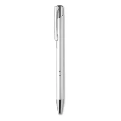 Bern - Przyciskany długopis - Kolor srebrny