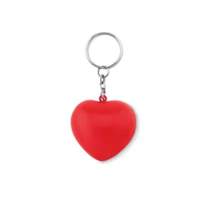 Lovy Ring - Brelok serce z PU - Kolor czerwony