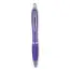 Riocolour - Długopis z miękkim uchwytem - Kolor przezroczysty fioletowy