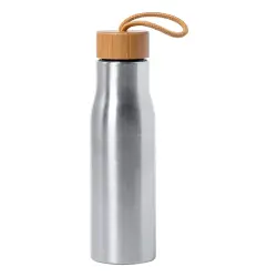 Butelka sportowa antybakteryjna Dropun - kolor srebrny