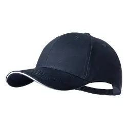 Linnea - czapka z daszkiem -  kolor ciemno niebieski