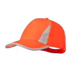 Odblaskowa czapka z daszkiem Brixa kolor pomarańcz