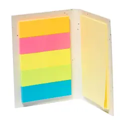 Notatnik z karteczkami samoprzylepnymi z papieru nasiennego Albot kolor biały