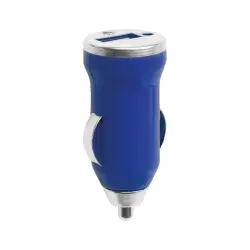 Ładowarka samochodowa USB Hikal - kolor niebieski
