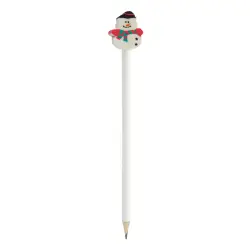 Ramsvika - Ołówek świąteczny, bałwan -  kolor biały