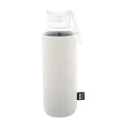 Szklana butelka z recyklingu Vitrem kolor biały