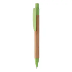 Długopis bambusowy Boothic - kolor zielony