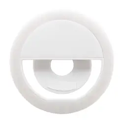 Lampa pierścieniowa do selfie Beautily - kolor biały