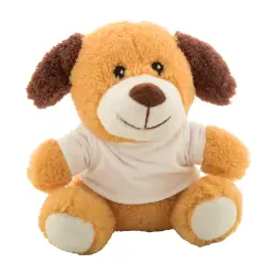 Pluszowy pies RPET Rebark kolor brązowy