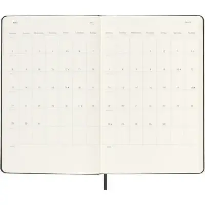Kalendarz MOLESKINE kolor czarny