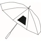Parasol golf MONSUN czarny/szary